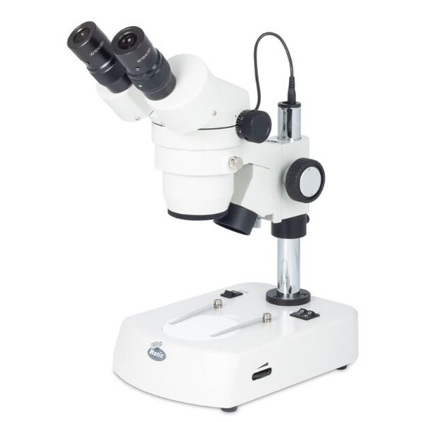 Motic Mikroskop stereoskopowy zoom SMZ140-N2LED, bino, 10x/20, Al/Dl, 3W LED