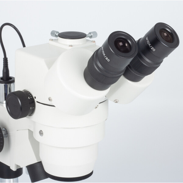 Motic Mikroskop stereoskopowy zoom SMZ143-N2LED, trino, 10x/20, Al/Dl, 3W LED