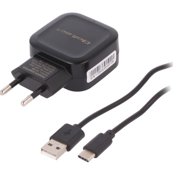 Pierro Astro Zasilacz sieciowy 5V 3A z kablem USB Type-C