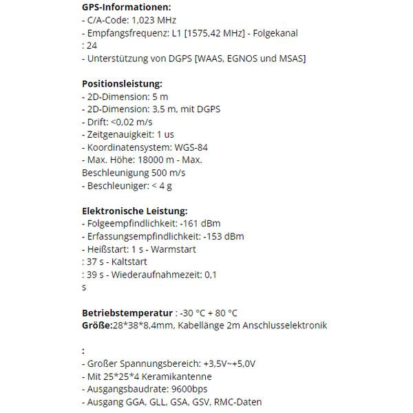 Pierro Astro Kabel Moduł GPS USB dla komputerów PC i Mac