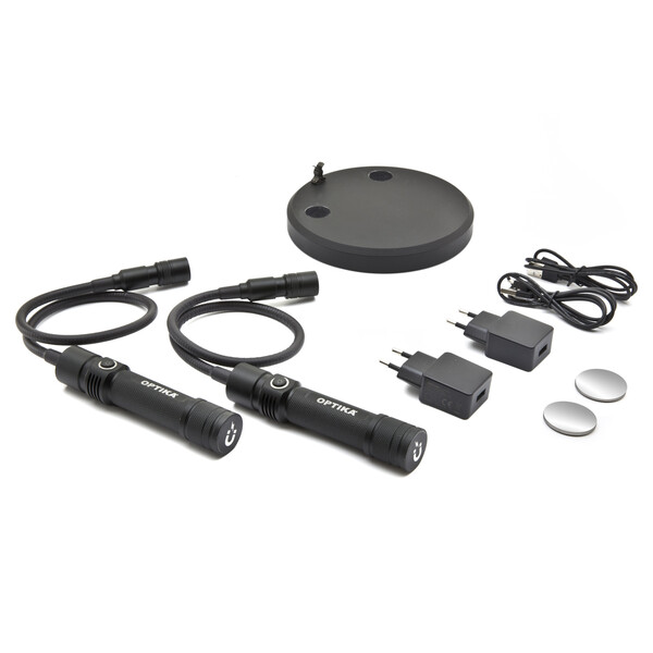 Optika Para ramion oświetleniowych CL-33 z magnetyczną płytką mocującą, USB