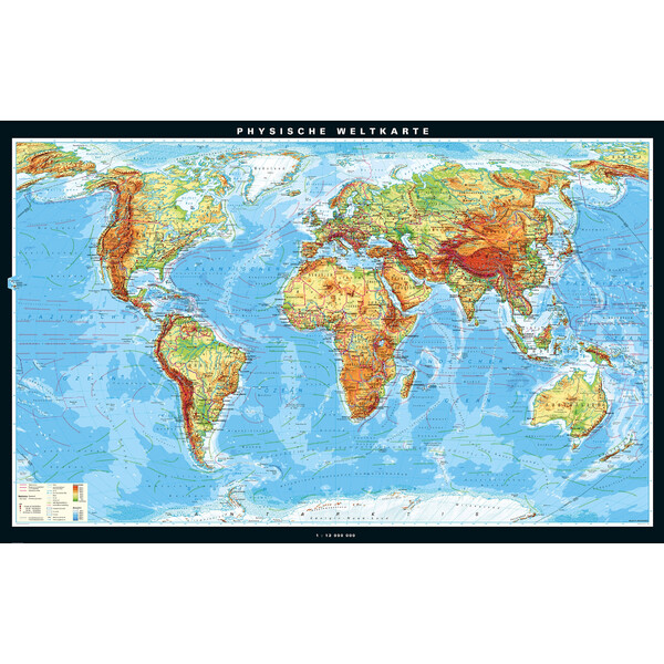 PONS Mapa świata Die Erde physisch (267 x 168 cm)