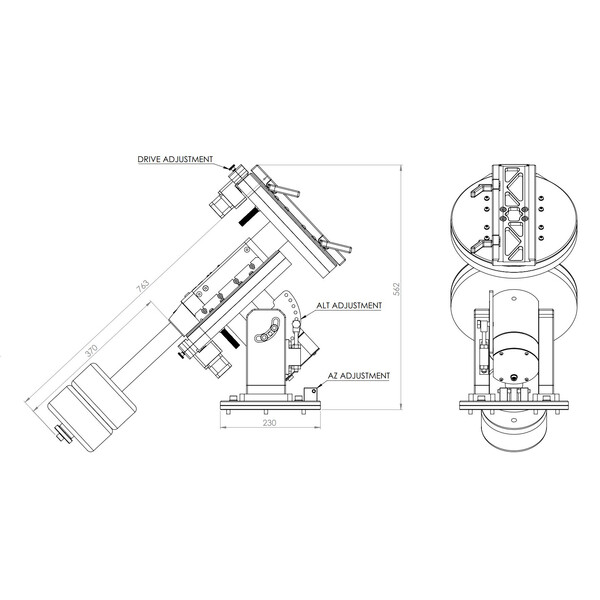 JTW Montaż Trident Base Direct Friction Drive P75