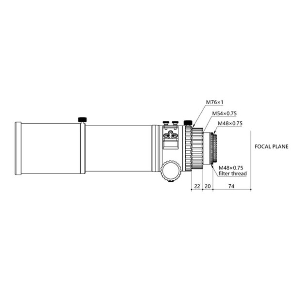 OPT Refraktor apochromatyczny  Radian AP 75/405 Petzval OTA