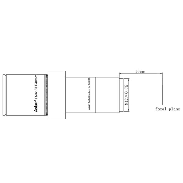 Askar Refraktor apochromatyczny  AP 40/180 FMA180 OTA