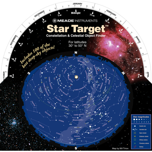 Meade Planisfera z mapą gwiazd