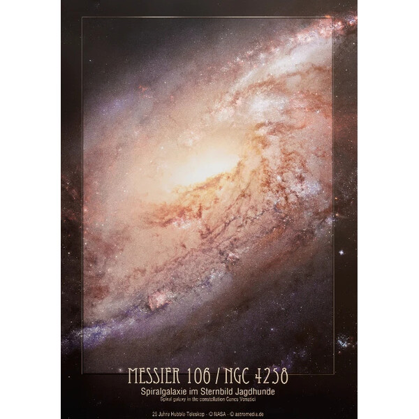 AstroMedia Plakaty Galaktyka spiralna Messier 106