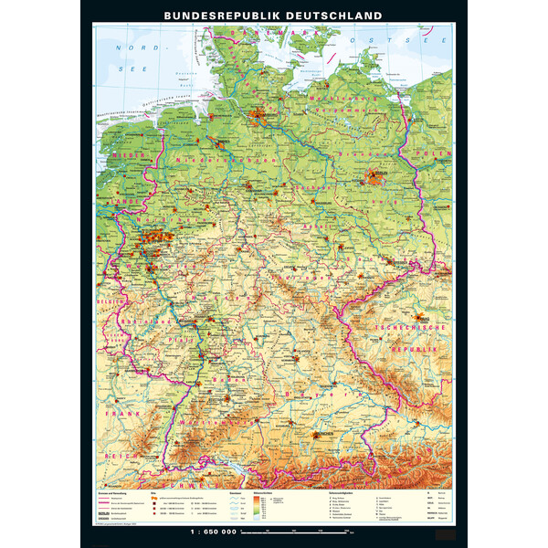 PONS Mapa Niemcy fizyczne i polityczne (113 x 157 cm)
