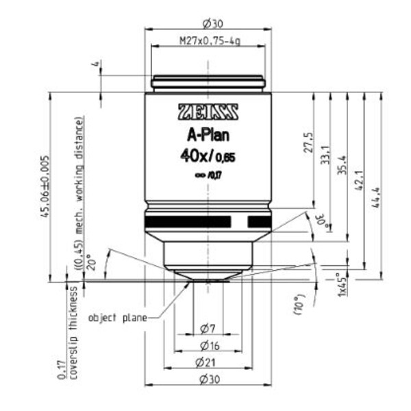 ZEISS Obiektyw A-Plan 40x/0,65 M27