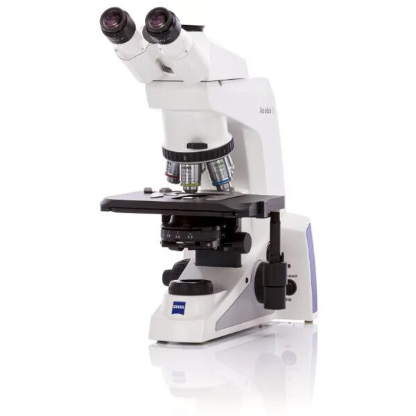 ZEISS Mikroskop , Axiolab 5, HF, trino, nieskończoność, plan, 5x, 10x, 40x, 10x/22, Dl, LED, 10W, z adapterem do aparatu fotograficznego