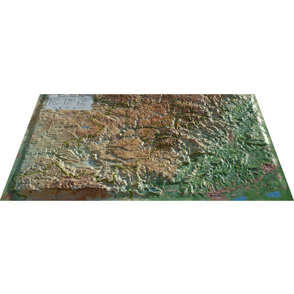 3Dmap Mapa regionalna Cévennes et Grands Causses