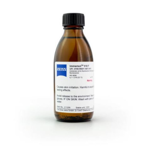 ZEISS Olej zanurzeniowy Immersol 518 F bez fluorescencji, butelka 100 ml