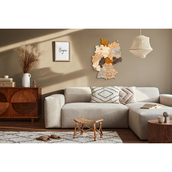Abraham Wood Decor Mapa Układanka z drewna Niemcy (60 x 80 cm)