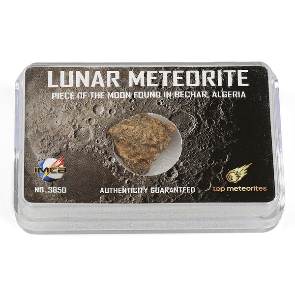 Top Meteorites Prawdziwy meteoryt księżycowy Bechar Algeria 1,25-1,75 g