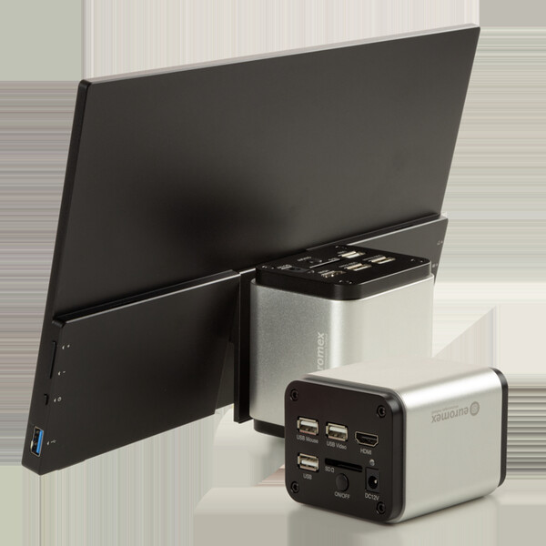 Euromex Aparat fotograficzny VC.3039-HDS, kolor, 1/2,8", 1,45 µm, 60/30 kl./s, 8 MP, HDMI/USB, 13-calowy ekran HD