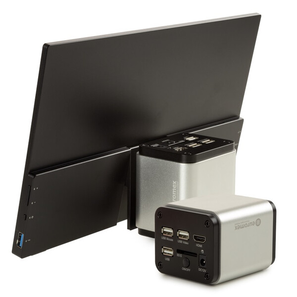 Euromex Aparat fotograficzny VC.3039-HDS, kolor, 1/2,8", 1,45 µm, 60/30 kl./s, 8 MP, HDMI/USB, 13-calowy ekran HD