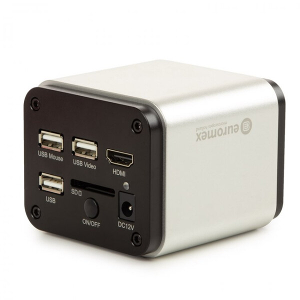 Euromex Aparat fotograficzny VC.3039-HDS, kolor, 1/2,8", 1,45 µm, 60/30 kl./s, 8 MP, HDMI/USB, 13-calowy ekran HD