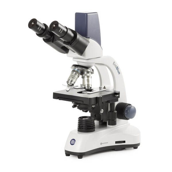 Euromex Mikroskop EC.1657, bino, digital, 40x-600x, DL, LED, 10x/18 mm, X-Y-Kreuztisch, 5 MP