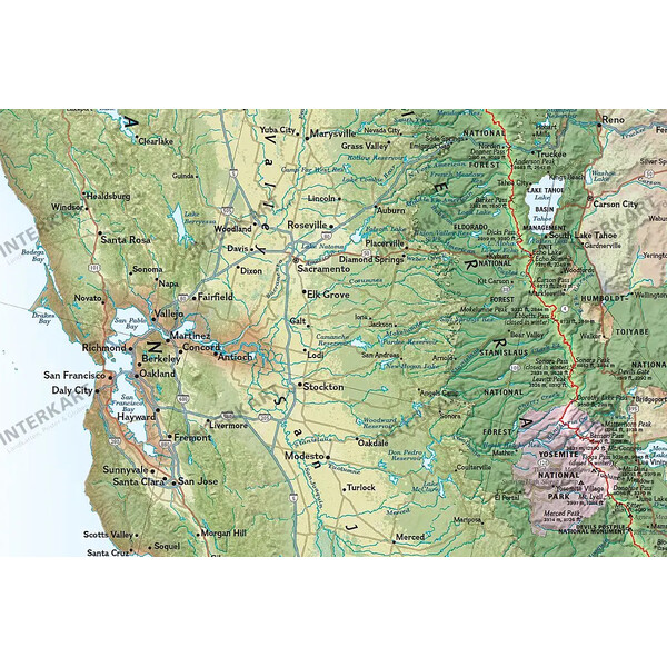 National Geographic Mapa regionalna Pacific Crest Trail (46 x 122 cm)