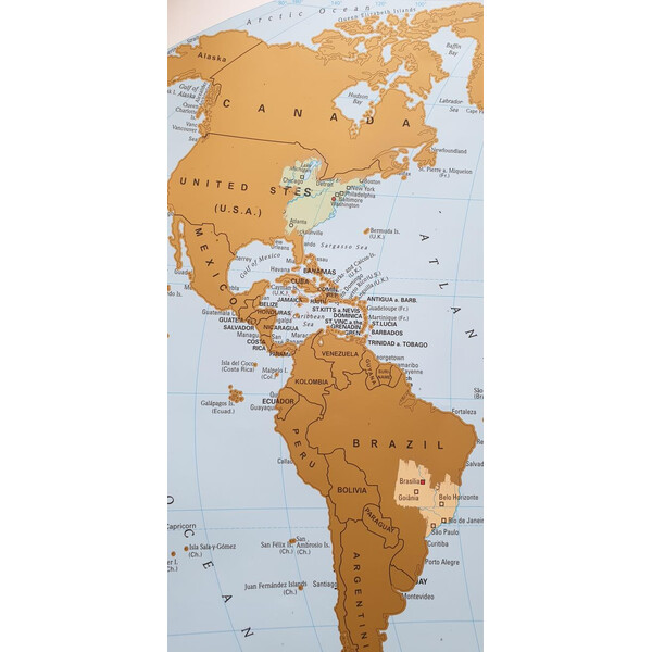 Stiefel Mapa zdrapka (95 x 66 cm)