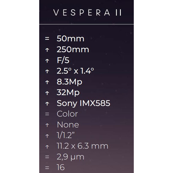 Vaonis Smart Telescope AP 50/250 Vespera II