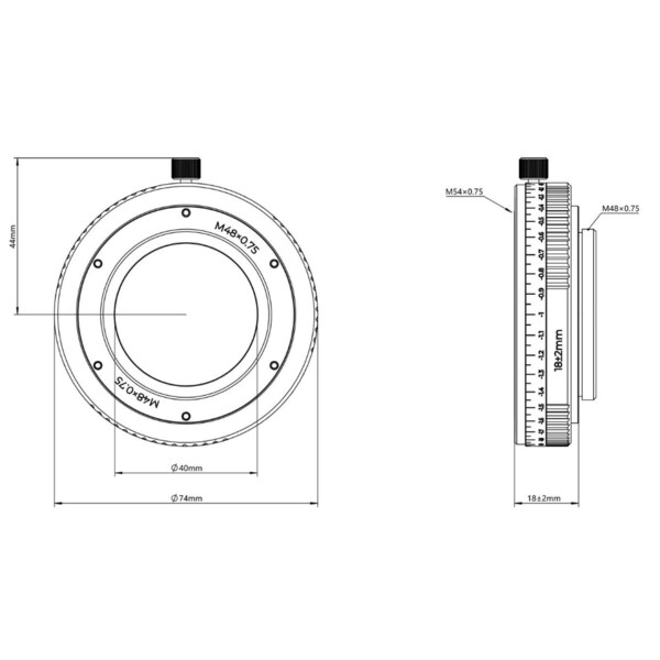 Askar Tuleja przedłużająca Adapter M54/M48 16-20mm