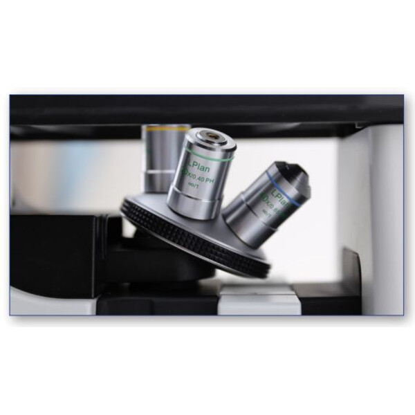 Optika Mikroskop odwrócony IM-300, trino, PH, 100-400x, IOS LWD W-PLAN PH, N.A. 0.3, X-LED8