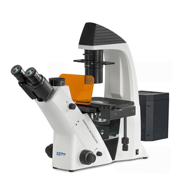 Kern OCM 166, FL, PH, trino, odwrócony, stały Kondensor N.A.-0,3, 10x-40x, 30W LED, Al, 100W HBO, Dl