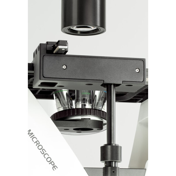 Kern OCM 166, FL, PH, trino, odwrócony, stały Kondensor N.A.-0,3, 10x-40x, 30W LED, Al, 100W HBO, Dl