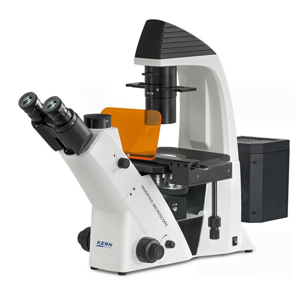Kern Mikroskop odwrócony OCM 167, FL, PH, trino, Abbe N.A. -0,3 Kondensor stały, 10x-40x, Al, Dl, 5W LED