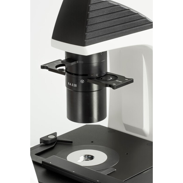 Kern Mikroskop odwrócony OCM 168, FL, PH, trino, stały Kondensor Abbego N.A. 0,3, 10x-40x, 5W LED, Al/Dl