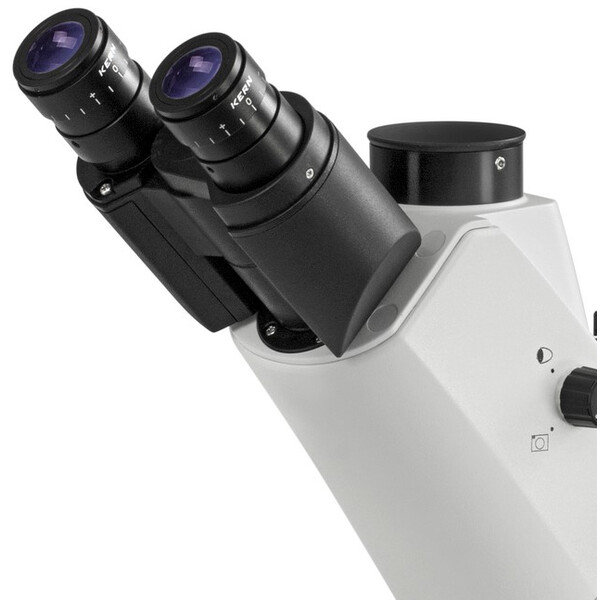 Kern Mikroskop odwrócony OCM 168, FL, PH, trino, stały Kondensor Abbego N.A. 0,3, 10x-40x, 5W LED, Al/Dl