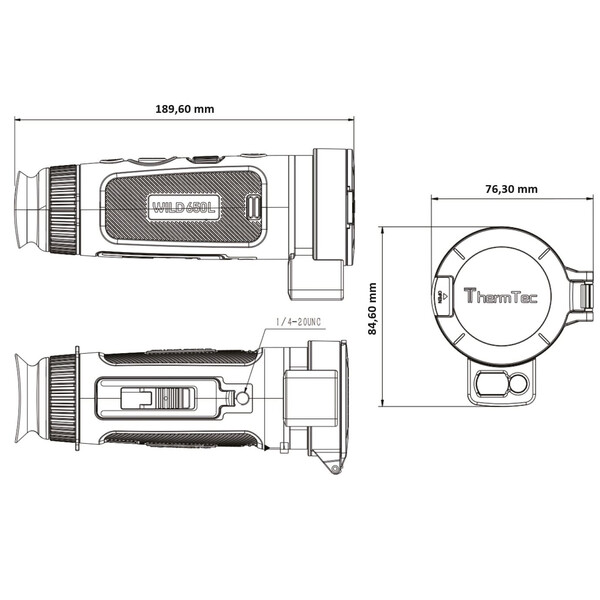 ThermTec Kamera termowizyjna Wild 650L Laser Rangefinder