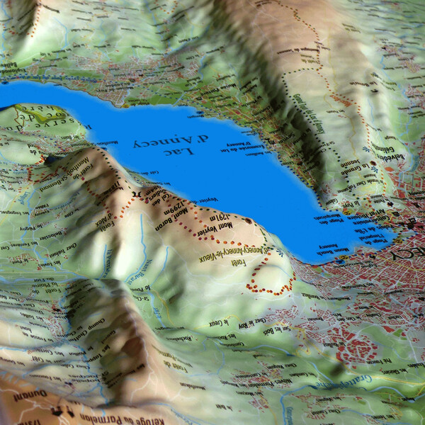 3Dmap Mapa regionalna Le Lac d'Annecy