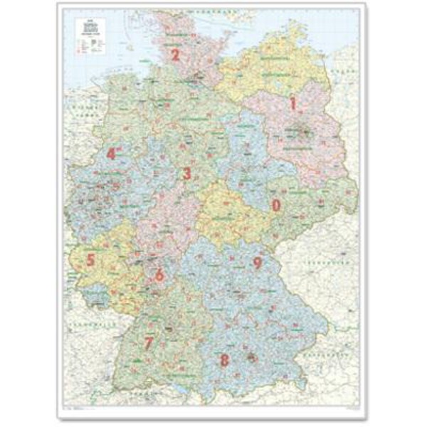 Bacher Verlag Mapa administracyjna, całe Niemcy, duża