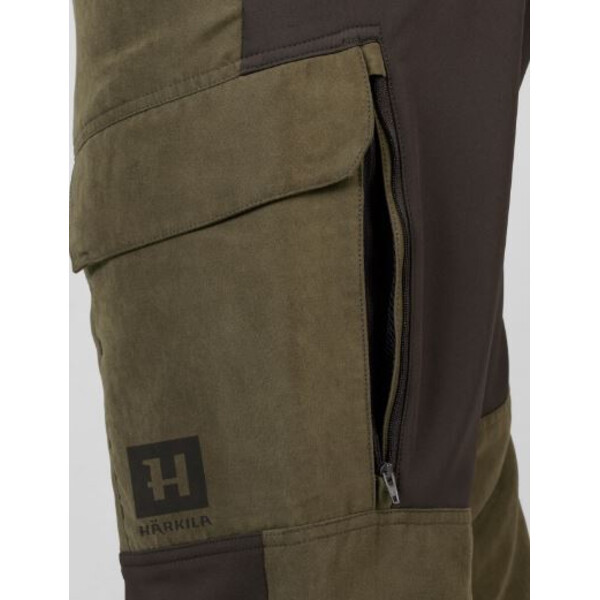 Härkila Skandynawskie spodnie , Willow green/Deep brown, rozmiar 50