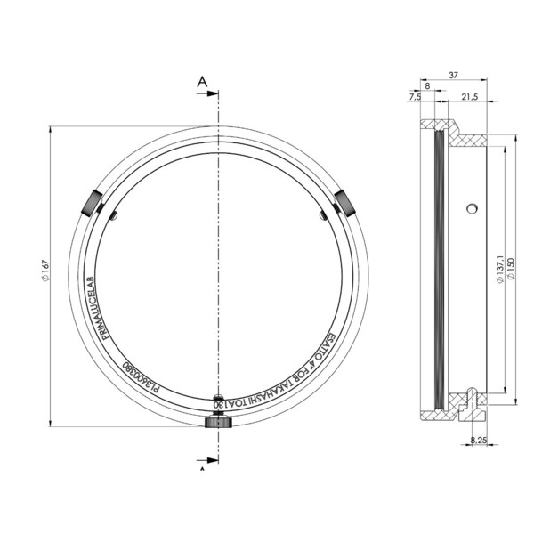 PrimaLuceLab Adapter ESATTO 4" dla Takahashi TOA130