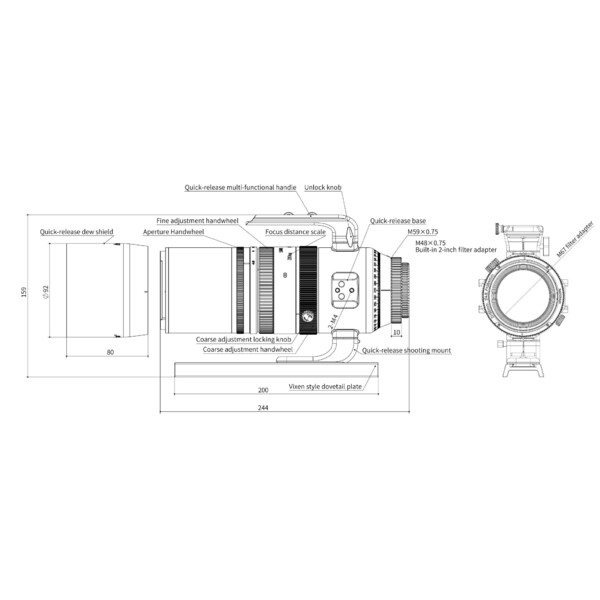 Askar Refraktor apochromatyczny AP 55/264 SQA55 OTA