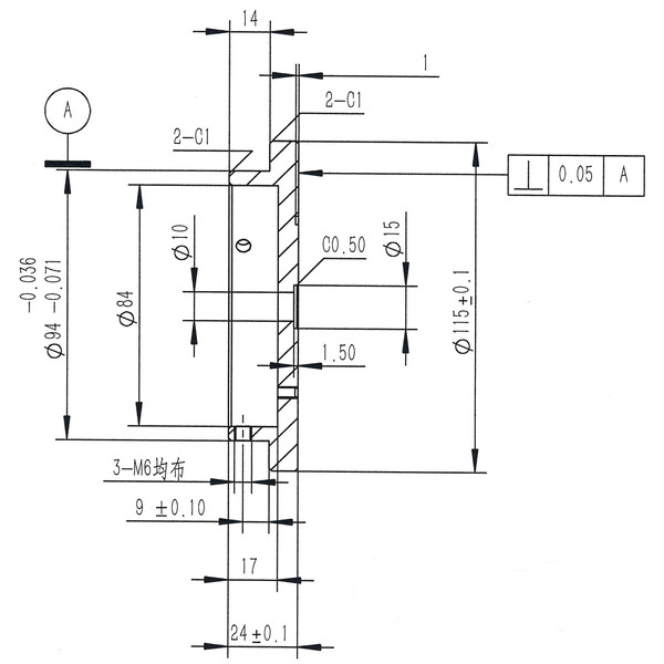 Omegon Adapter gwintowany 3/8'' do kolumny Pro