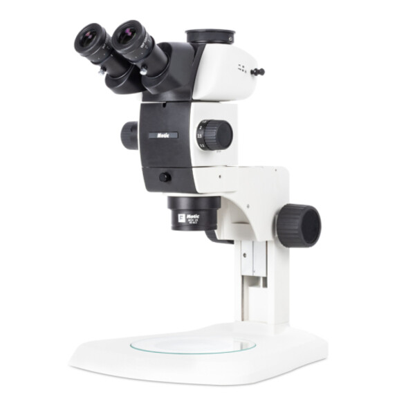 Motic Mikroskop stereoskopowy zoom SM7TR-P A1X, trino, 8-56X, wd 90 mm, 7:1