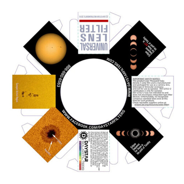 DayStar Filtry słoneczne White-Light Universal Lens (50-69 mm)
