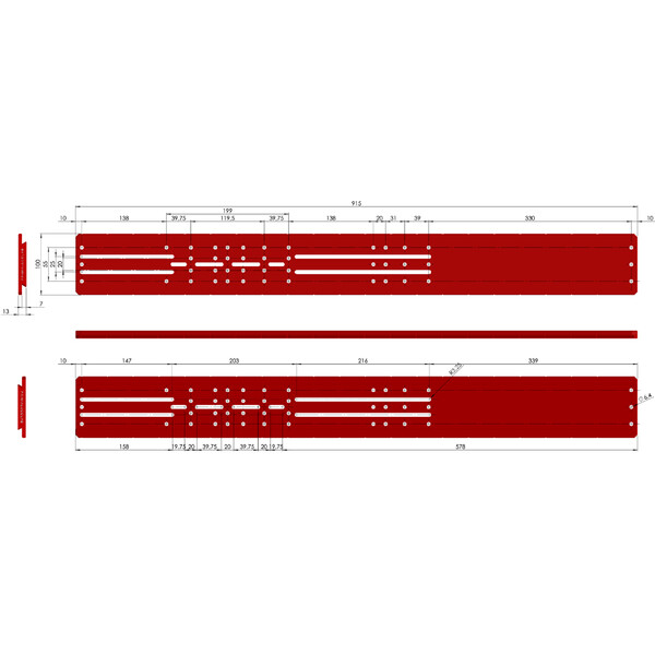 PrimaLuceLab Szyna pryzmatyczna PLUS typu Losmandy 915 mm