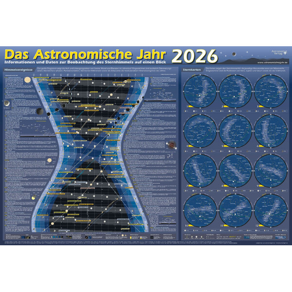 Astronomie-Verlag Plakaty Das Astronomische Jahr 2026