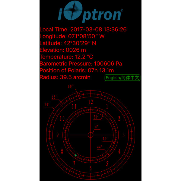 iOptron Lunetka biegunowa AccuAlign HST