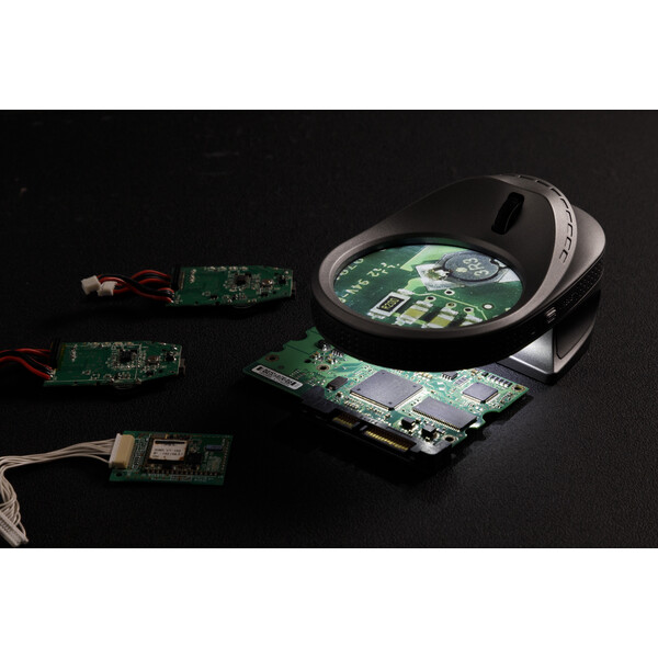 FPS Elektroniczna lupa Micro Mouse – powiększenie od 5x do 10x, aparat fotograficzny, światło UV i wyświetlacz 2,8"