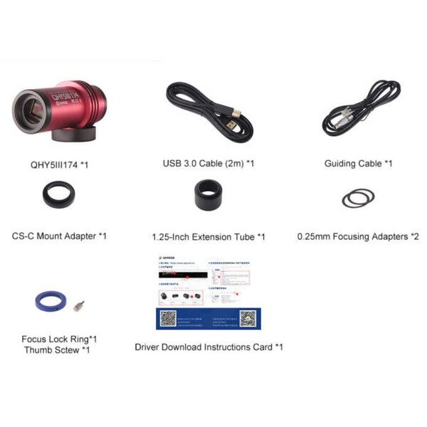 QHY Aparat fotograficzny 5III 174M Mono