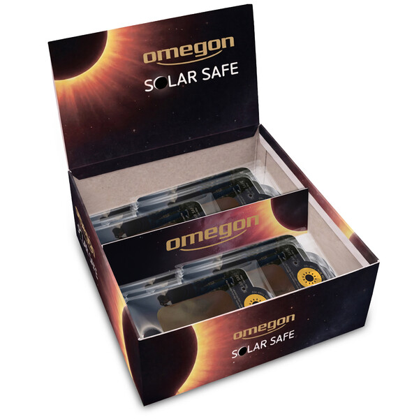 Omegon Solar Safe Easy Cam Filtry w opakowaniu zawierającym 50 sztuk