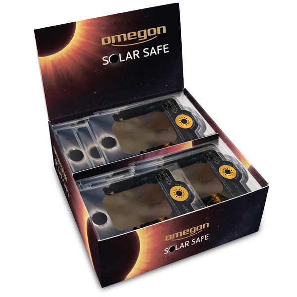 Omegon Solar Safe Easy Cam Filtry w opakowaniu zawierającym 50 sztuk