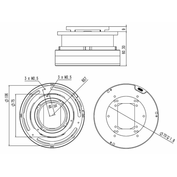 Wanderer Astro Koło filtrów Cube do Celestron RASA 1100 i 3600