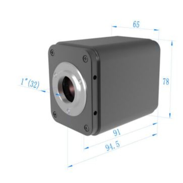 ToupTek Aparat fotograficzny ToupCam X5FCAM4K8MPA 4K z autofokusem, kolorowa, CMOS, 1\1,8", 2 µm, 60 klatek na sekundę, 8 MP, HDMI, USB 3.0